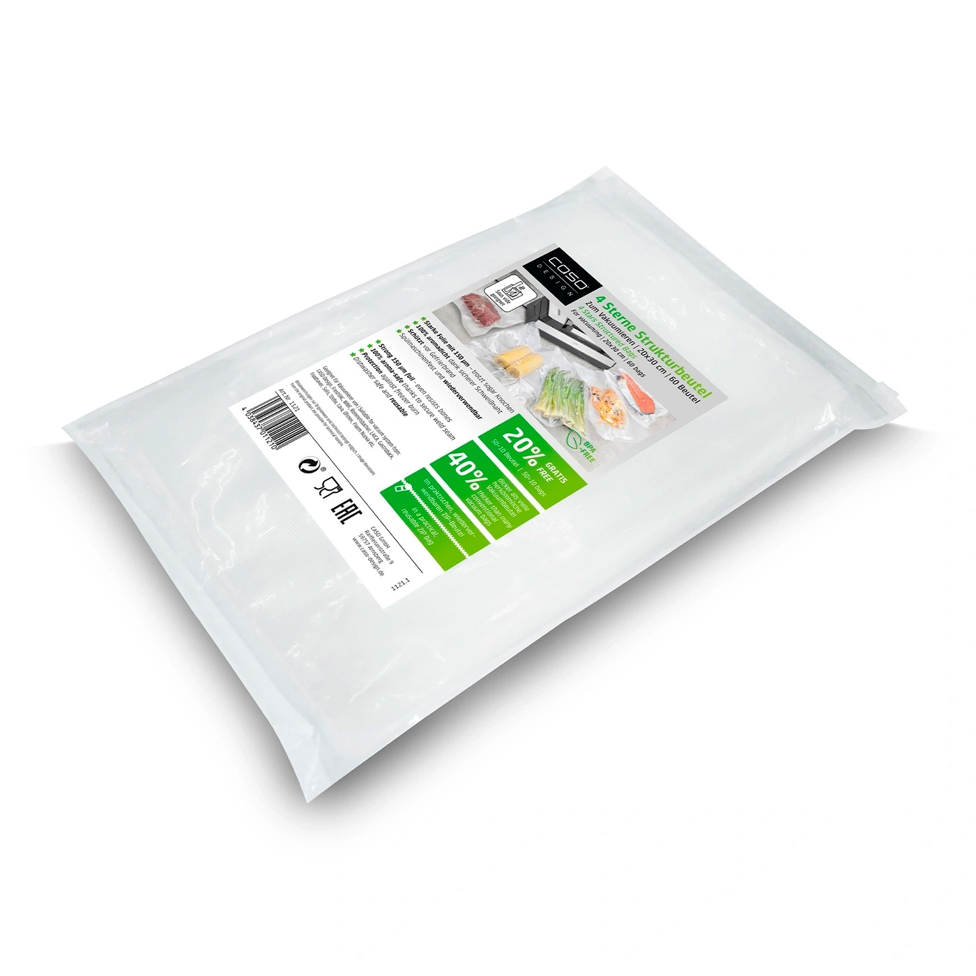 Caso Folieposer 20x30cm, 50 + 10 Stk. - 150 my