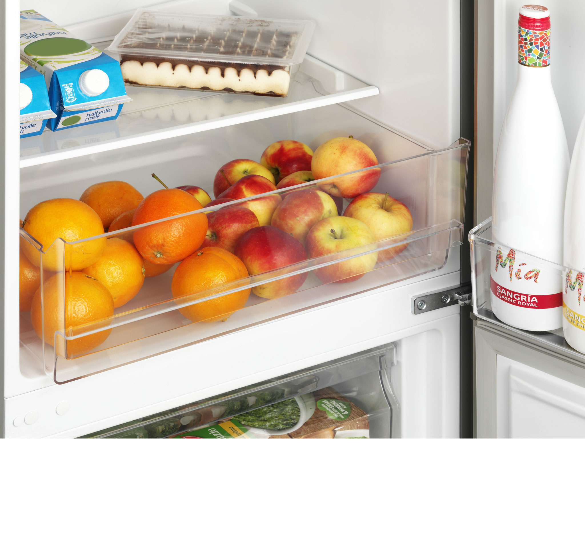 Everglades Køle/Frys sølv m/vanddispenser 198+71 L Everglades Køle/Frys sølv m/vanddispenser 198+71 L