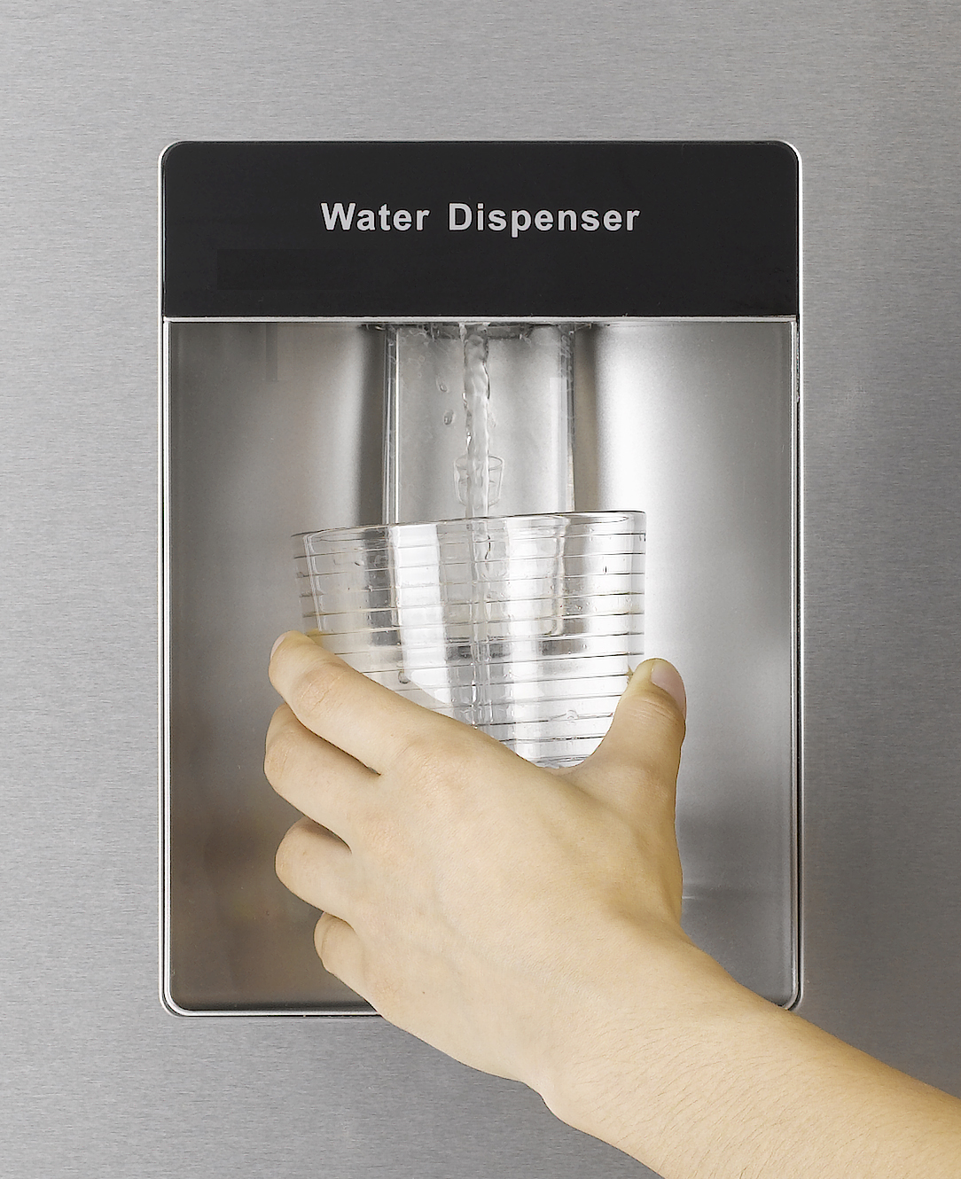 Everglades Køle/Frys sølv m/vanddispenser 198+71 L Everglades Køle/Frys sølv m/vanddispenser 198+71 L