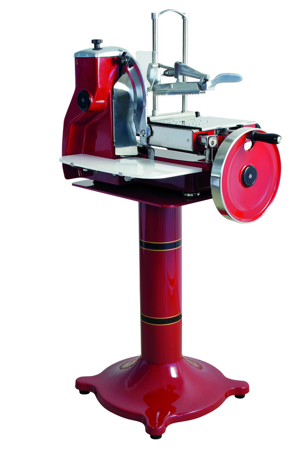 Graef Gastro pålægsmaskine frihjul inkl. søjlefod - rød