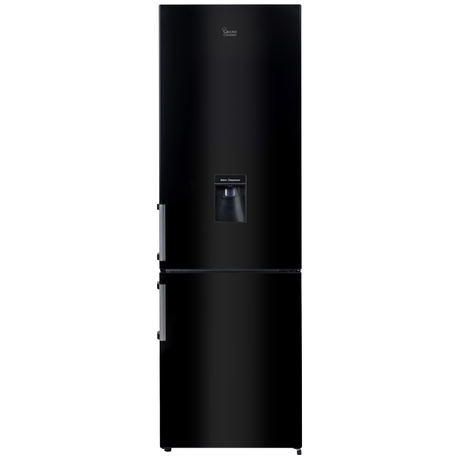 Grand Gourmet Refrigerator Freezer 198 Liter Black Water Dispenser Grand Gourmet Refrigerator Freezer 198 Liter Black Water Dispenser