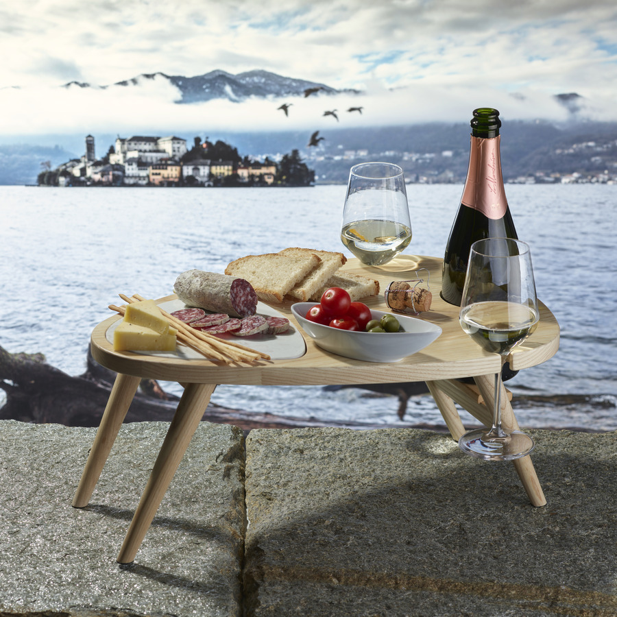 Legnoart SCENARIO APEL Picnicbord i ask m. marmor indsats Legnoart SCENARIO APEL Picnicbord i ask m. marmor indsats