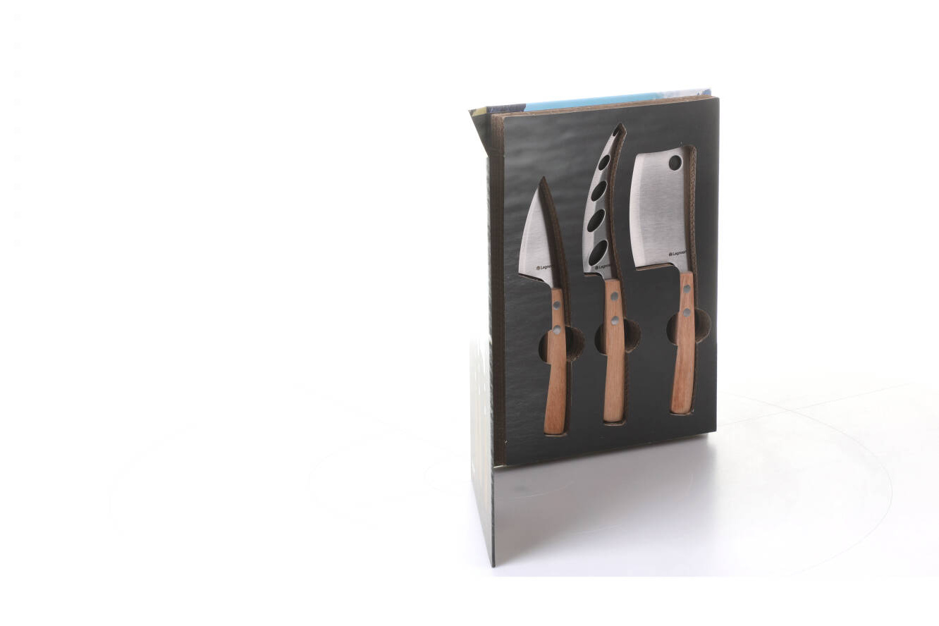 Legnoart CACIO CK100L Osteknivesæt m. 3 dele, lyst træ Legnoart CACIO CK100L Osteknivesæt m. 3 dele, lyst træ