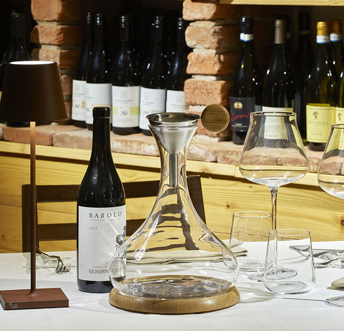 Legnoart LANGHE DV10 Dekanteringskaraffel med korkholder 2,5 L Legnoart LANGHE DV10 Dekanteringskaraffel med korkholder 2,5 L