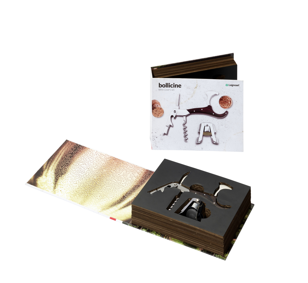Legnoart BOLLICINE GS2 vin/champagne sæt 4 i 1  Legnoart BOLLICINE GS2 vin/champagne sæt 4 i 1