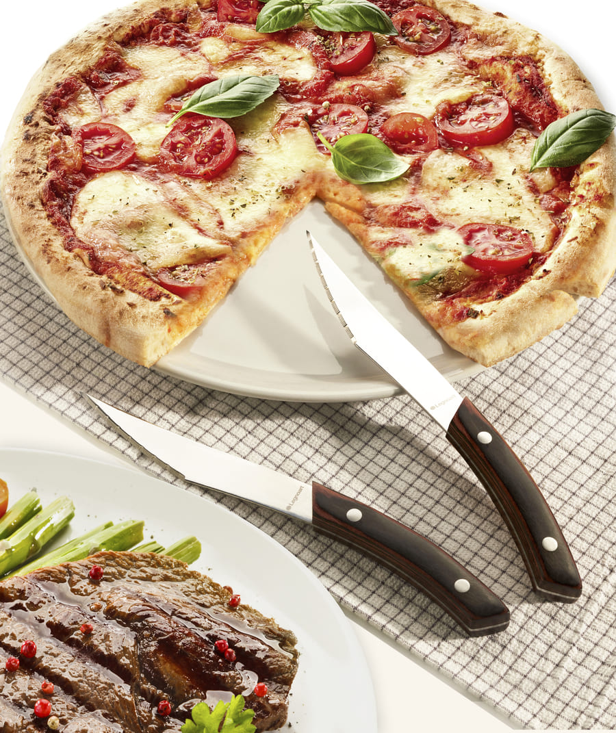 Legnoart NAPOLI PSK4A Pizza og steakknive sæt 4 stk. mørkt håndtag Legnoart NAPOLI PSK4A Pizza og steakknive sæt 4 stk. mørkt håndtag