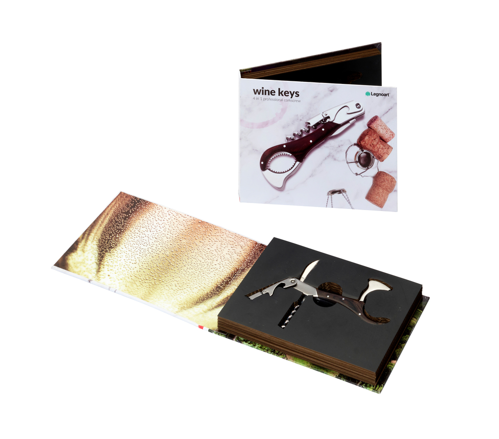 Legnoart WINE KEYS WF6 4 i 1 proptrækker, champagne Legnoart WINE KEYS WF6 4 i 1 proptrækker, champagne