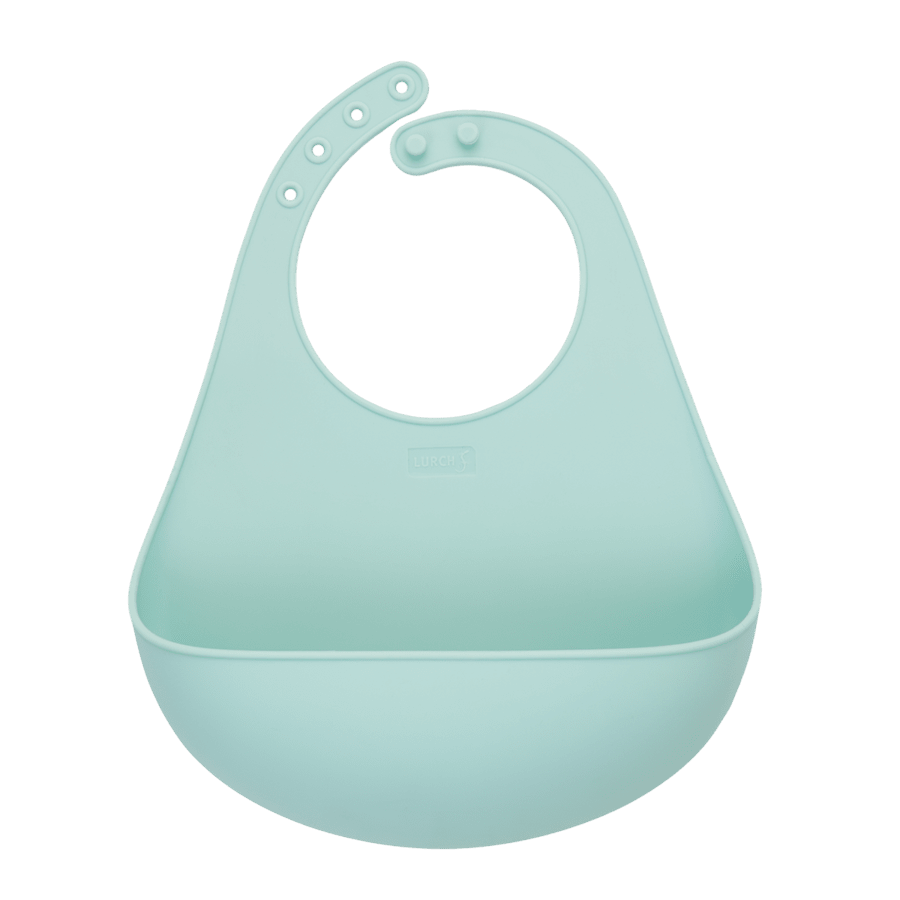 Little Lurch Hagesmæk i silikone, mintgrøn Little Lurch Hagesmæk i silikone, mintgrøn