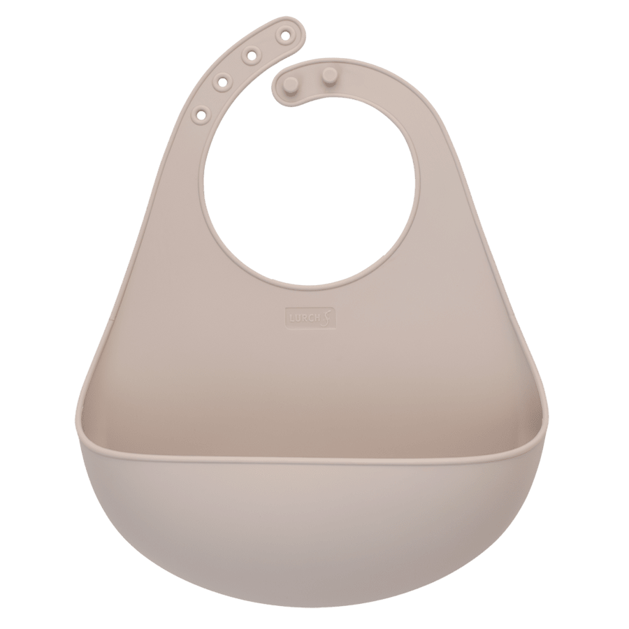 Little Lurch Hagesmæk i silikone, varm grå Little Lurch Hagesmæk i silikone, varm grå