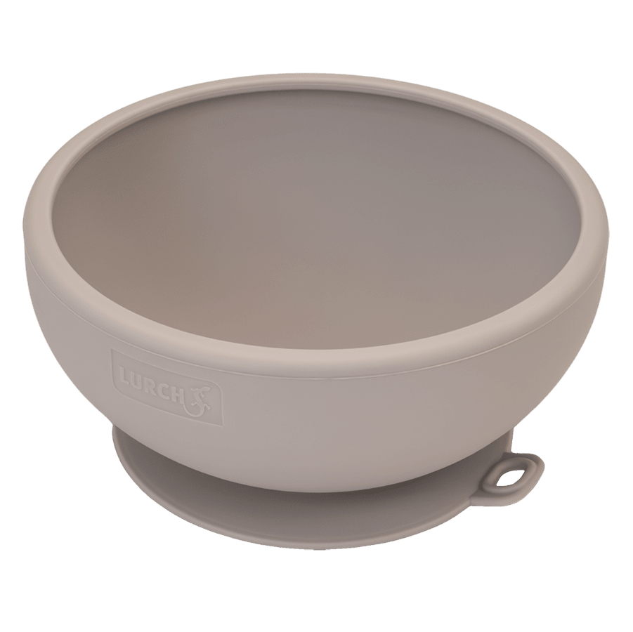 Little Lurch Skål i silikone, varm grå Little Lurch Skål i silikone, varm grå