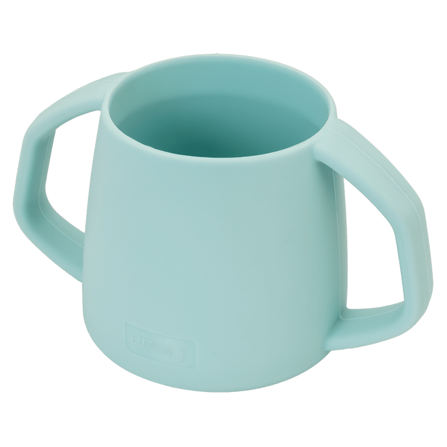 Little Lurch Kop m/håndtag i silikone, mintgrøn Little Lurch Kop m/håndtag i silikone, mintgrøn